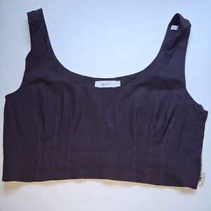 A.L.C. Women's Black Crop Top